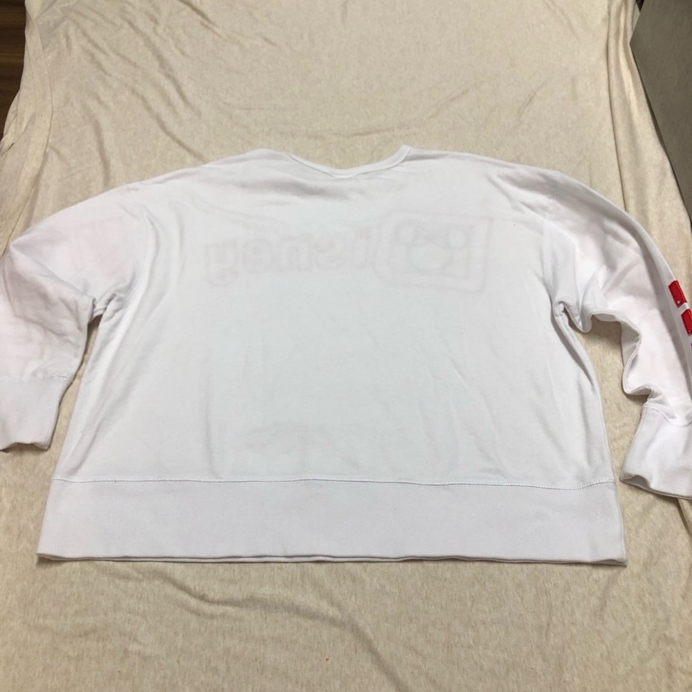 Walt Disney World Minnie Mouse Classic Polka Dot Red and White Crop Sweatshirt - Picture 6 of 6